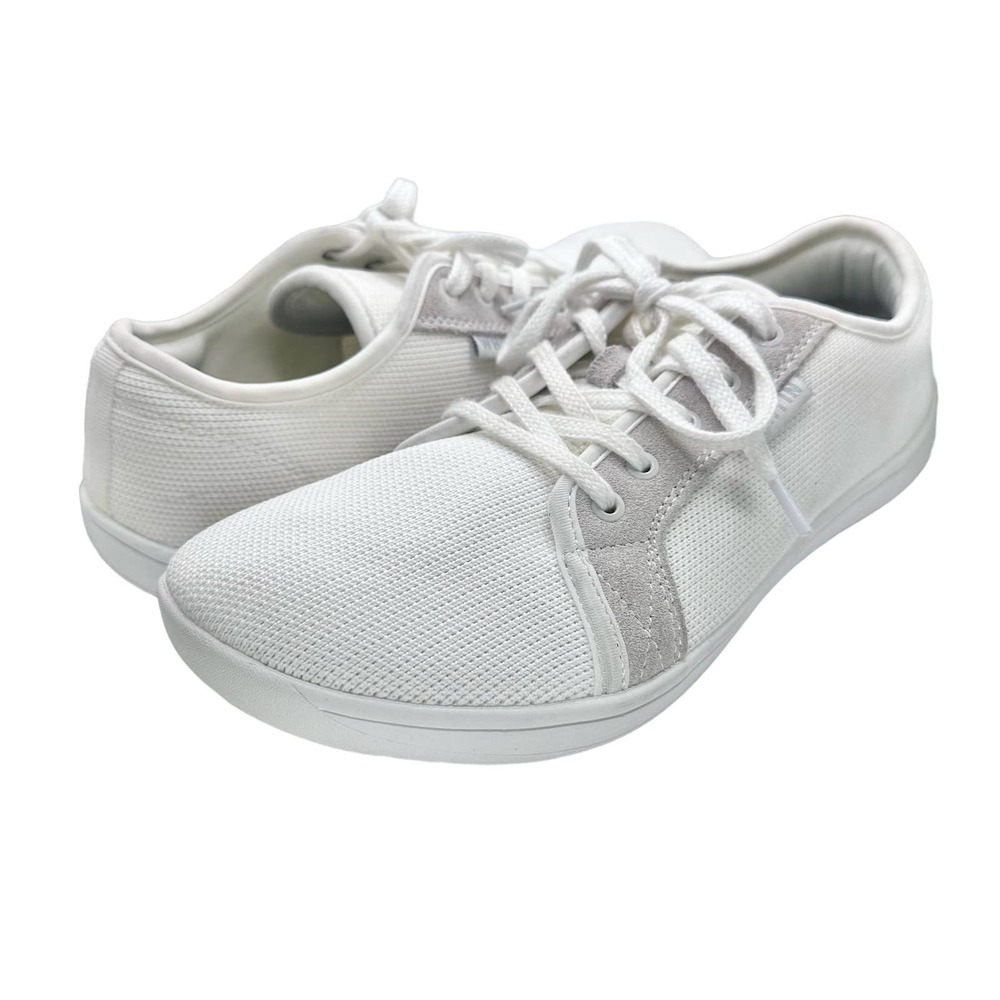 WHITIN | Women | White Minimalist Barefoot Wide Zero Drop Sneakers | EU 42 US 11
